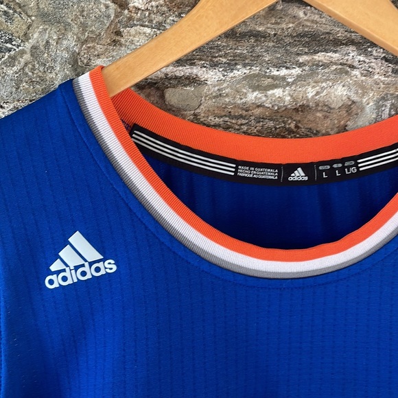 2015 adidas Men's New York Knicks NBA Jersey #6 Kristaps Porzingis - Size L - Picture 4 of 7